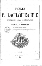 Série-I- Lachambeaudie, Pierre - Fables