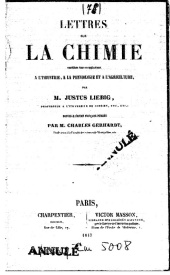 Série-B- Liebig - Lettres sur la Chimie