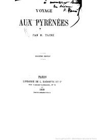 Série-H-Taine Hippolyte - Voyage aux Pyrénées