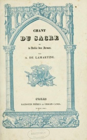Serie-I- Lamartine - Le chant du sacre