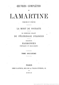 Serie-I- Lamartine - La mort de Socrate