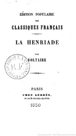 Serie-I- Voltaire - La Henriade