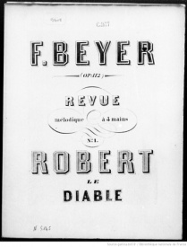 Série-J- Meyerbeer - Robert le Diable