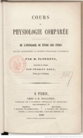 Serie-C- Flourens - Physiologie comparée
