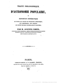 Auguste Comte et l’éducation populaire : le rôle particulier de l’astronomie