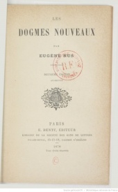 Série-I- Nus, Eugène - Les Dogmes Nouveaux