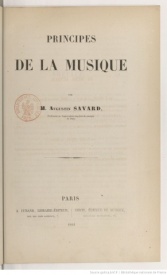 Serie-J- Savard, Augustin - Principes de la musique
