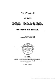 Série-H- Cortambert, Louis - Voyage au pays des Osages