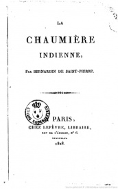Serie-I- Bernardin de Saint-Pierre, Henri - La chaumière indienne