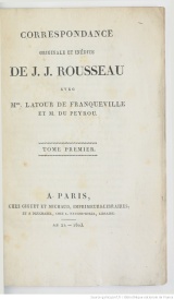 Serie-I- Rousseau,J.J -Correspondances