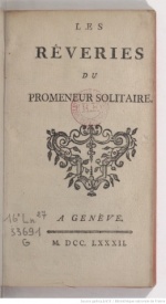 Serie-I- Rousseau,J.J - Rêveries d'un promeneur solitaire
