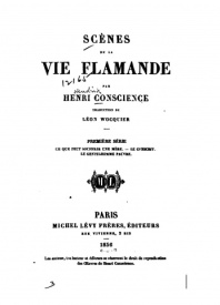 Serie-I- Conscience, H. - Scènes de la vie flamande