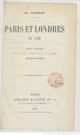 Serie-I- ⁫Dickens, Charles - Paris et Londres