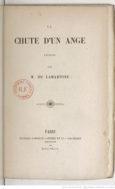 Serie-I- Lamartine - La Chute d'un Ange