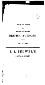 Serie-I- Bulwer, E.L. The Poetical Works