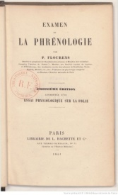 Serie-D- Flourens, Pierre - Examen de la phrénologie