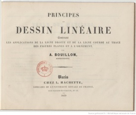 Série-J- Bouillon, A. - Dessin Linéaire