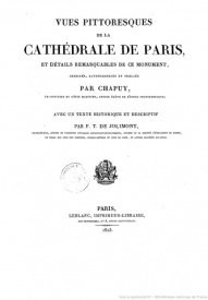 Série-J- Chapuy - La cathédrale de Paris