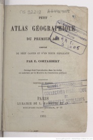 Serie-H- Cortambert, Eugène - Petit Atlas géographique du premier âge