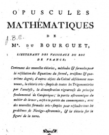 Serie-A- Dubourguet - Opuscules mathématiques