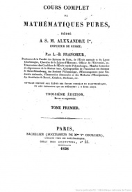 Serie-A- Francoeur, L.B. - Cours de mathématiques pures.JPEG