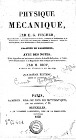 Serie-B- Fischer, G - Physique Mécanique