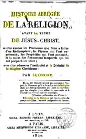 serie-G- Lhomond, Charles françois - Histoire abrégée de la religion
