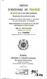 Serie-G- Chevallier et Todière - Histoire de France du moyen âge et des temps modernes