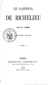 Serie-G- Corne, Hyacinthe - Le cardinal de Richelieu