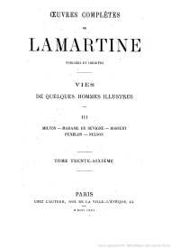 Serie-G- Lamartine, Alphonse de - Vie hommes illustres Nelson