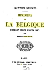 Serie-G- Henricy, Casimir - Histoire de la Belgique