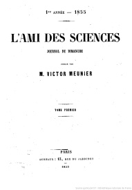Serie-E- Hebdomadaire - L'Ami des sciences année 1855