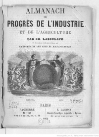 Serie-E- Laboulaye, Charles - Almanach des progrès de l'industrie