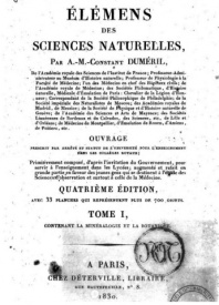 Serie-C- Duméril - Botanique, Minéralogie
