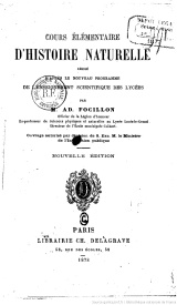 Serie-C- Focillon, A. - Histoire Naturelle