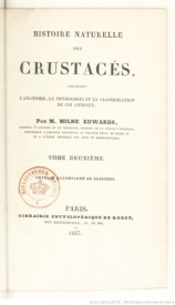 Serie-C- Milne Edwards - Histoire Naturelle des Crustacés